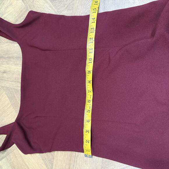 Katie May Lucy Gown Dress Square Neck Burgundy Women’s Size 12 - Picture 8 of 12